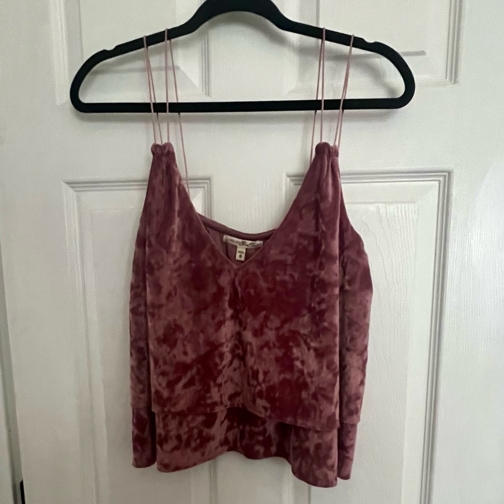 Express crushed velvet top
